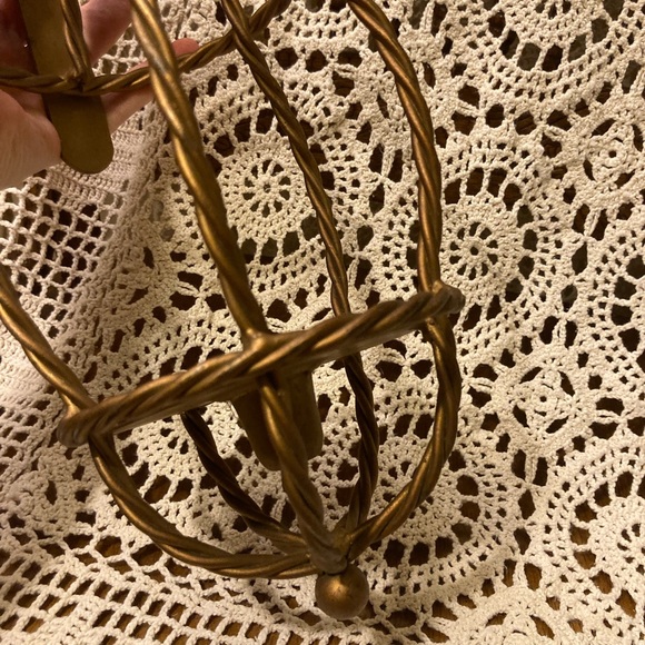 Nautical Style Twisted Metal Lantern Candle Wall Decor Sconce - Picture 9 of 16